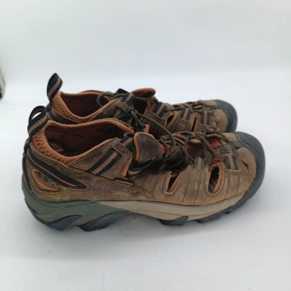 Keen Arroyo II Mens 8 Brown Leather Waterproof Hiking Sandals 1008419 s16